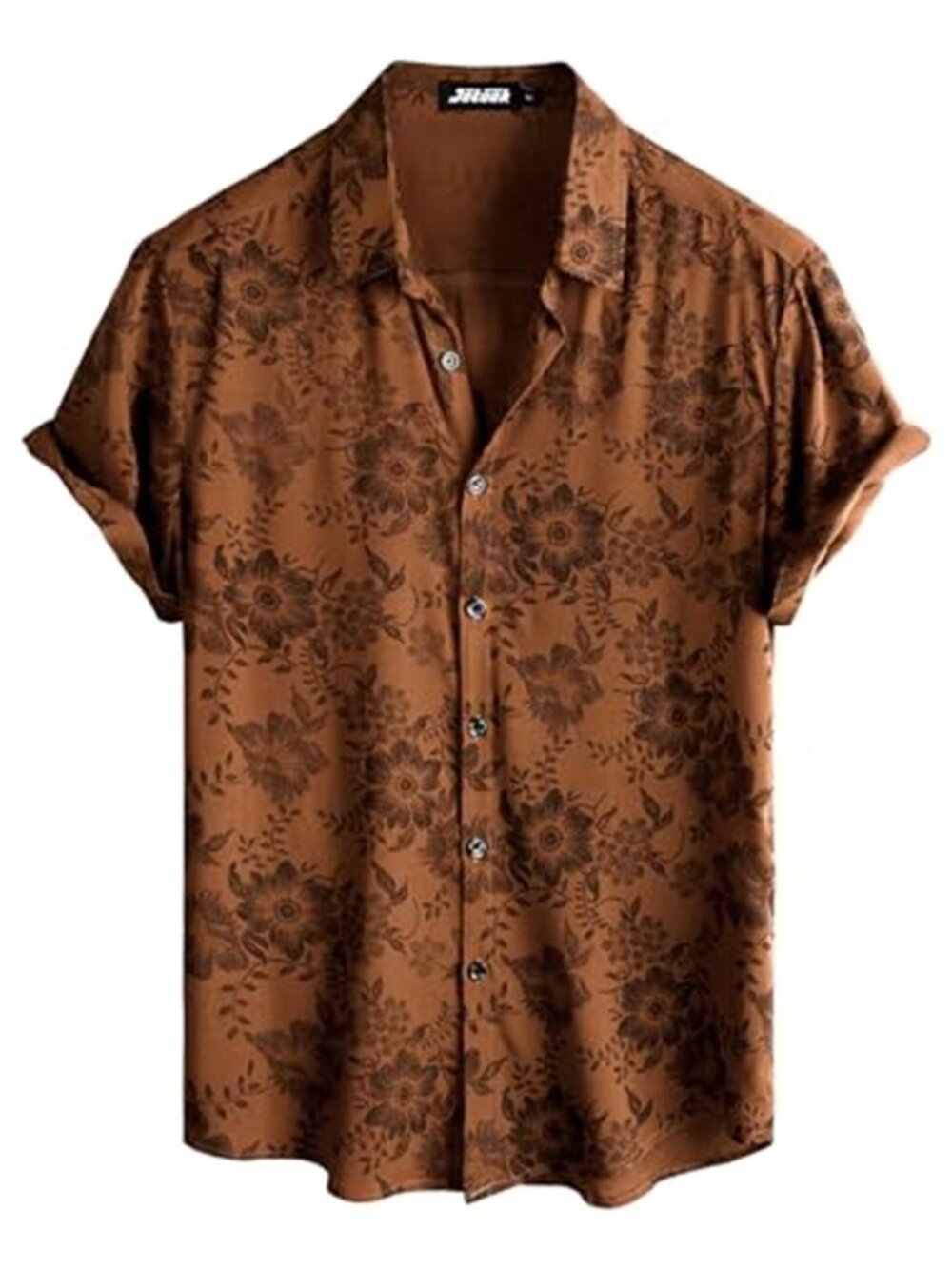 Mens Hawaiian Shirt Short Sleeve Button Down Floral Beach Tropical Summer Top